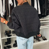 Strikket Cardigan med Struktur og Afslappet Elegant Stil