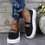 Chunky Sneakers med Ekstra Tyk Sål og Minimalistisk Design