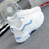 Chunky sneakers til kvinder med lyserøde detaljer