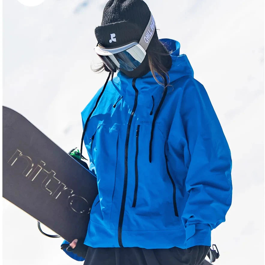Teknisk Ski- og Snowboardjakke med Hætte og Høj Ydeevne