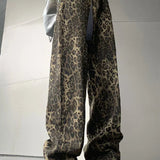 Leopard Bukser med Løs Pasform – Statement Look med Komfort