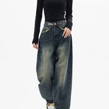 Baggy Jeans med Lav Talje – Street Denim med Rå Stil