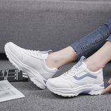 Chunky sneakers til kvinder med lyserøde detaljer