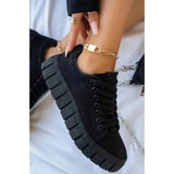 Chunky Sneakers med Ekstra Tyk Sål og Minimalistisk Design