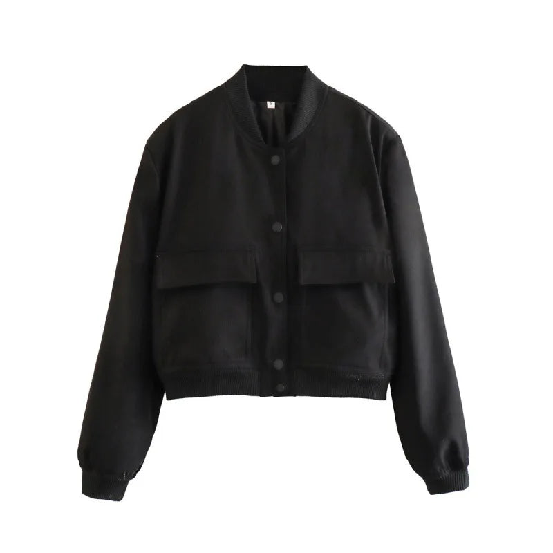 Kort Jakke med Klassisk Snit og Elegant Moderne Stil