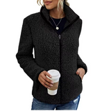Teddy Fleecejakke til Kvinder – Blød, Varm og Komfortabel Hverdagsjakke