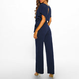 Elegant jumpsuit med brede ben og flatterende pasform