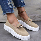 Chunky Sneakers med Ekstra Tyk Sål og Minimalistisk Design