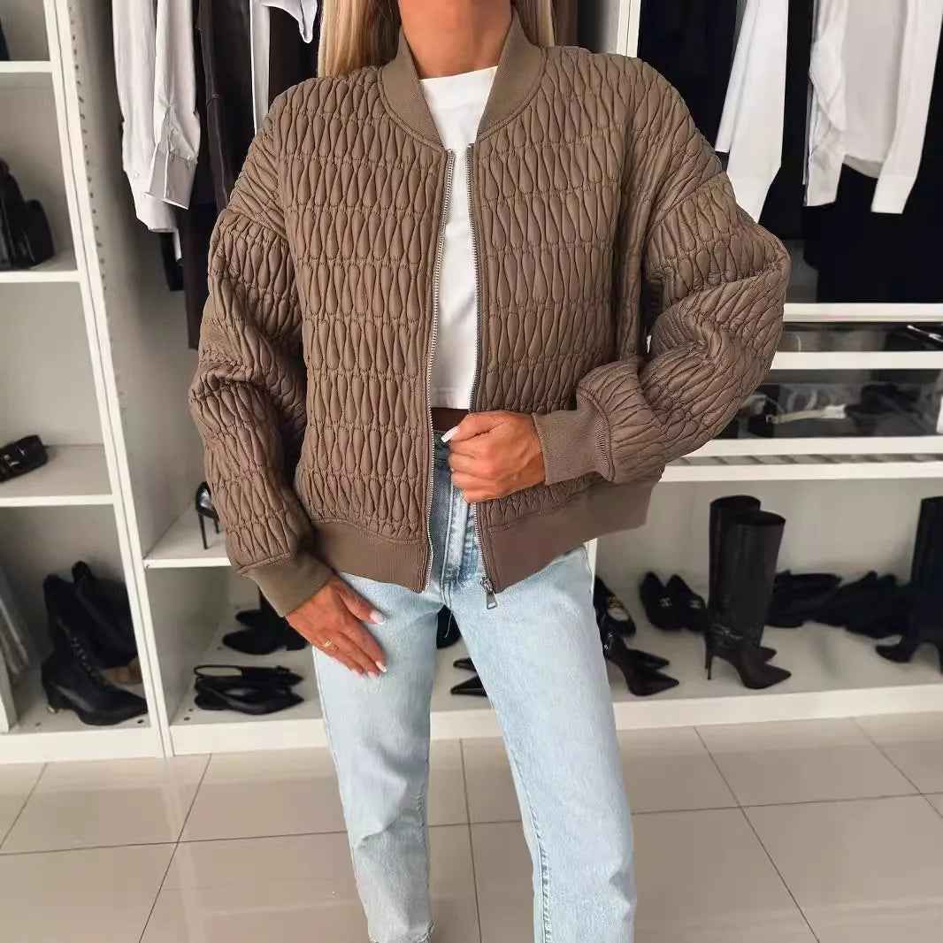 Strikket Cardigan med Struktur og Afslappet Elegant Stil