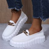Chunky Sneakers med Ekstra Tyk Sål og Minimalistisk Design