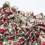 Boheme sommerkjole med blomsterprint og lange ærmer