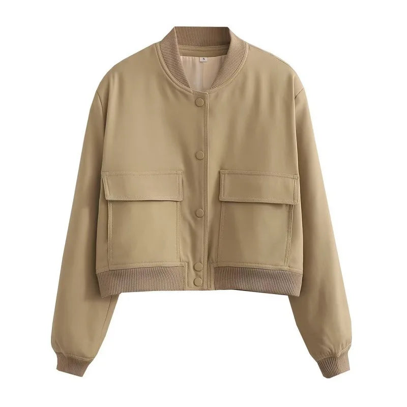Kort Jakke med Klassisk Snit og Elegant Moderne Stil