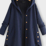 Oversize Cape Jakke med Hætte – Elegant Komfort og Unikt Design