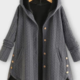 Oversize Cape Jakke med Hætte – Elegant Komfort og Unikt Design