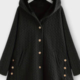 Oversize Cape Jakke med Hætte – Elegant Komfort og Unikt Design