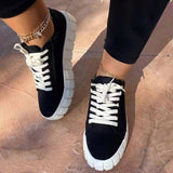 Chunky Sneakers med Ekstra Tyk Sål og Minimalistisk Design