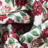 Boheme sommerkjole med blomsterprint og lange ærmer