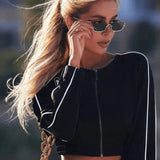 Rimless Square Solbriller – Elegant Minimalisme med Guld Finish