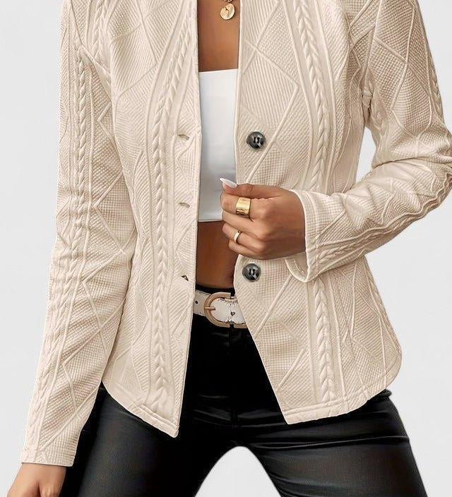 Elegant Blazer med Struktureret Look og Moderne Hverdagsstil