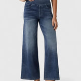 Højtaljede Jeans med Vide Ben – Moderne Denim med Elegant Fald