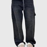 Højtaljede Jeans med Vide Ben – Afslappet Denim med Moderne Look