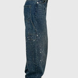 Højtaljede Jeans med Vide Ben – Afslappet Denim med Moderne Look