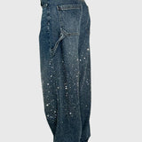 Højtaljede Jeans med Vide Ben – Afslappet Denim med Moderne Look