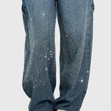 Højtaljede Jeans med Vide Ben – Afslappet Denim med Moderne Look