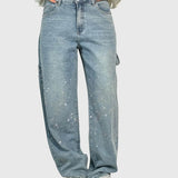 Højtaljede Jeans med Vide Ben – Afslappet Denim med Moderne Look
