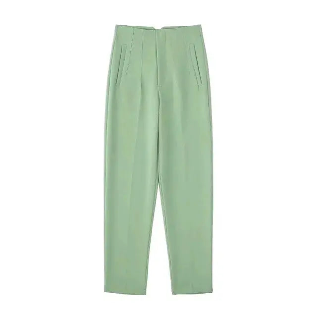 Klassiske Straight-Leg Bukser med Elegant Pasform