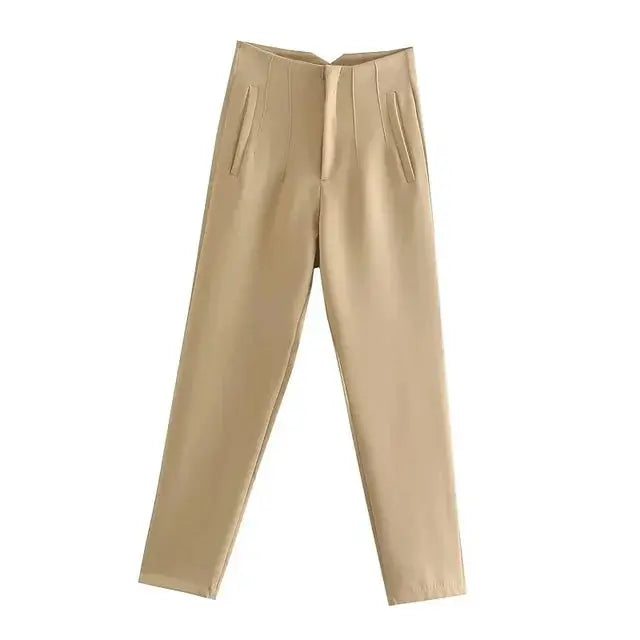 Klassiske Straight-Leg Bukser med Elegant Pasform
