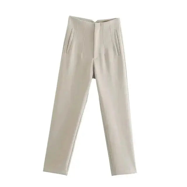 Klassiske Straight-Leg Bukser med Elegant Pasform
