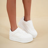 Chunky Dame Plateau Sneakers – Højde & Komfort i Ét