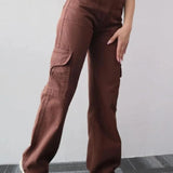 Straight Leg Bukser med Høj Talje – Afslappet Pasform og Tidløs Stil