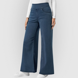 Højtaljede wide-leg jeans med stræk – moderne og flatterende pasform