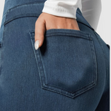 Højtaljede wide-leg jeans med stræk – moderne og flatterende pasform