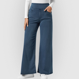 Højtaljede wide-leg jeans med stræk – moderne og flatterende pasform