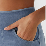 Højtaljede wide-leg jeans med stræk – moderne og flatterende pasform
