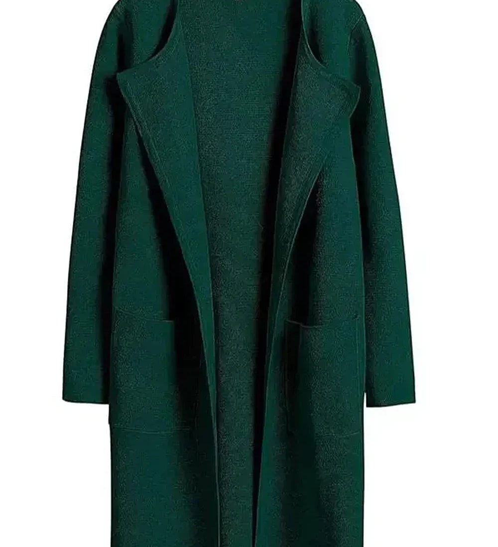 Lang Åben Cardigan med Elegant Pasform