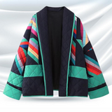 Farverig Oversize Strikcardigan – Unik Statement Stil