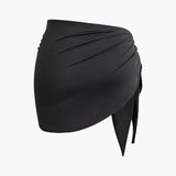 To-delt Halterneck Sæt med Knyttet Mini Nederdel – Night Luxe Look