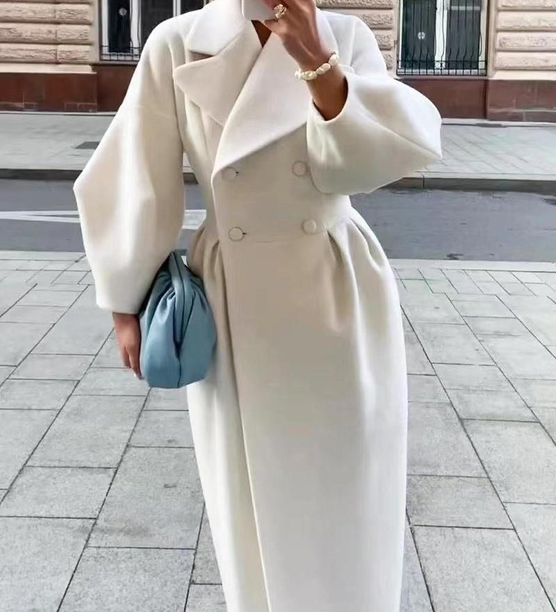 Lang Blazerkjole med Elegant Silhuet