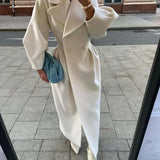 Lang Blazerkjole med Elegant Silhuet