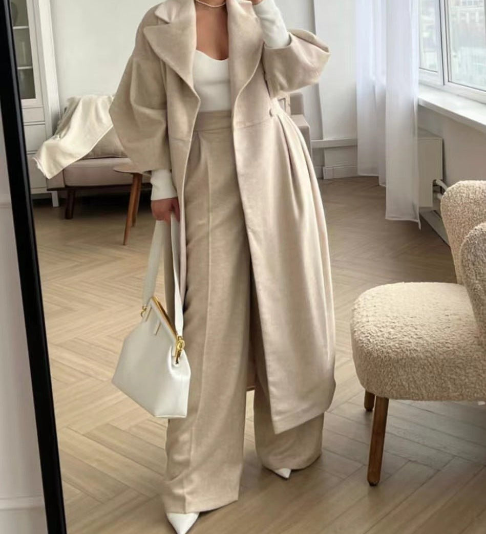 Lang Blazerkjole med Elegant Silhuet