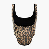 To-delt Leopard Sæt med Corsettop og Mini Nederdel – Party Glam