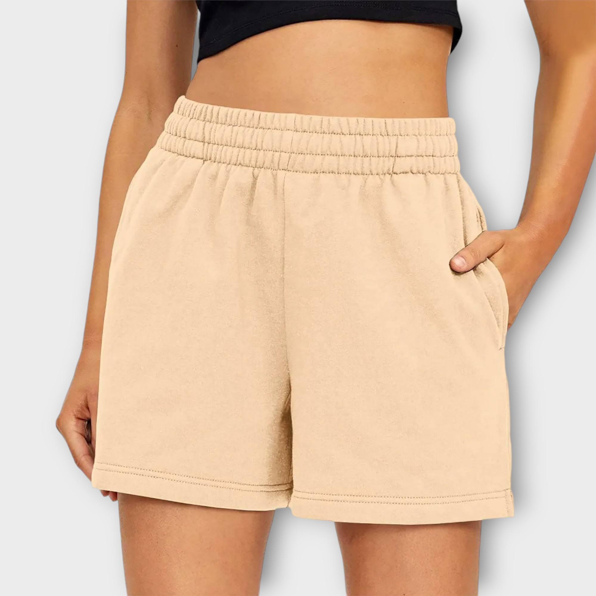 Jersey Shorts med Elastisk Talje – Komfort til Hverdag & Træning