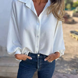 Klassisk skjortebluse med afslappet fit
