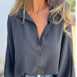 Klassisk skjortebluse med afslappet fit