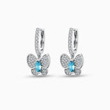 Glitrende Sommerfugl Mini Hoops – Elegant Glans i Let Design
