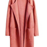 Lang Åben Cardigan med Elegant Pasform